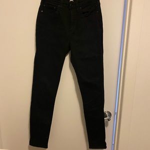 rag & bone Nina high-rise skinny in no fade black